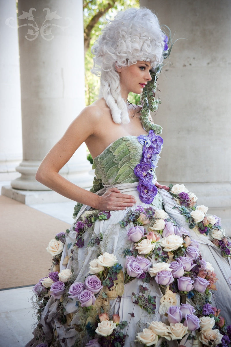 flower designer dress Hellebore Flower Dress