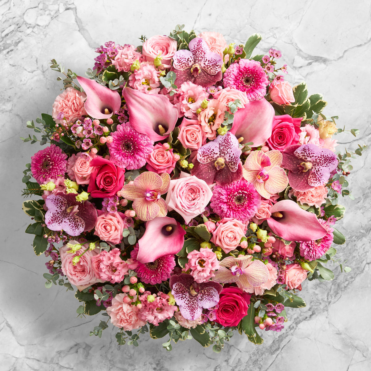 Haute Couture Hand Tied Pretty Pinks – Neill Strain Floral Couture