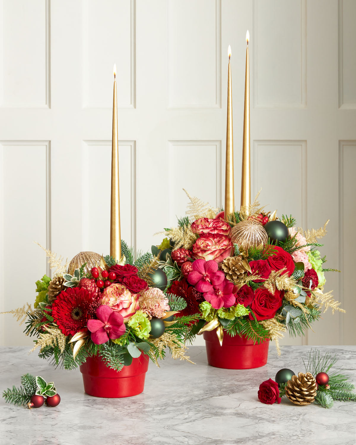 'Merry & Bright' Signature Candle Arrangement