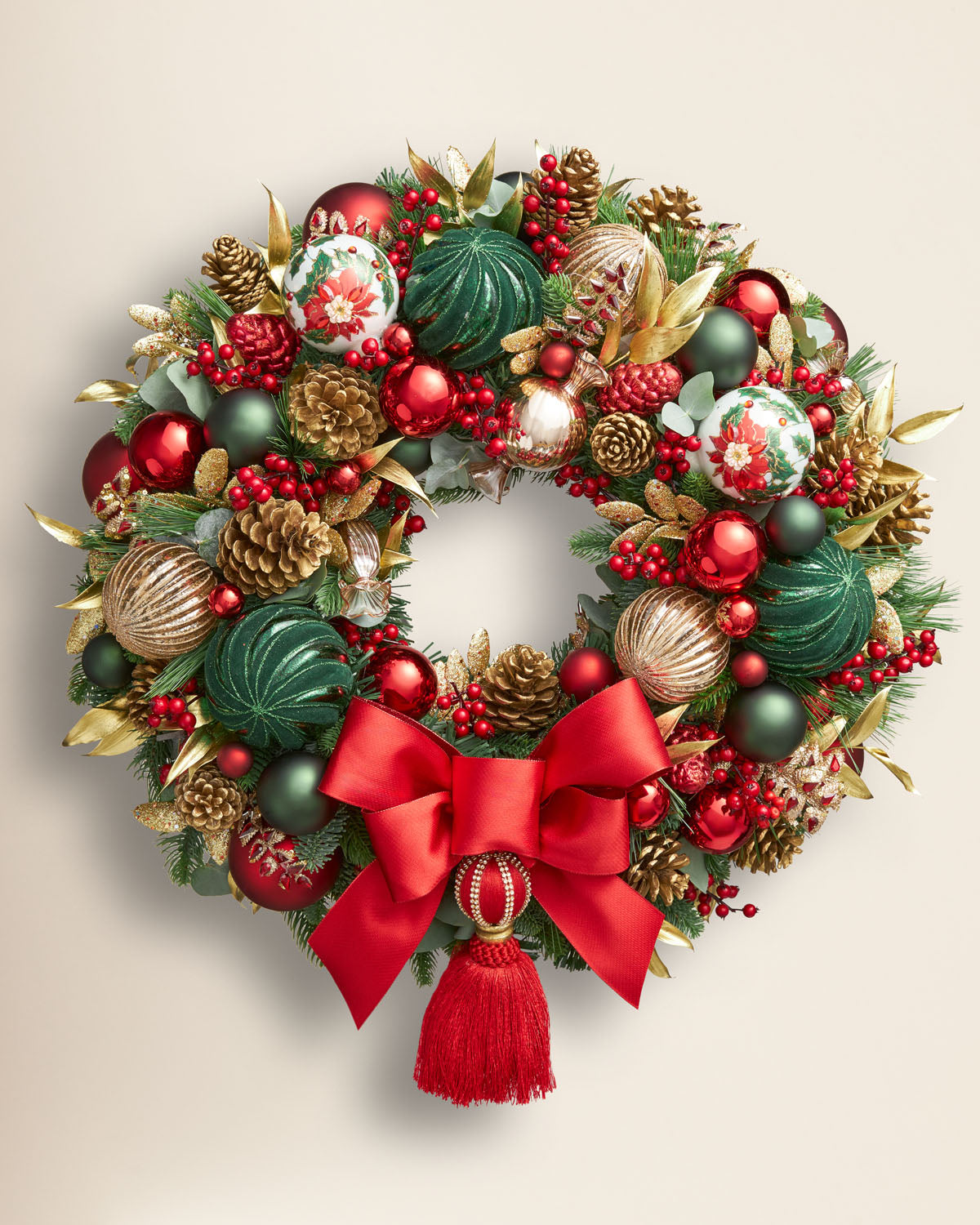 Christmas Door Wreath 'Merry & Bright'