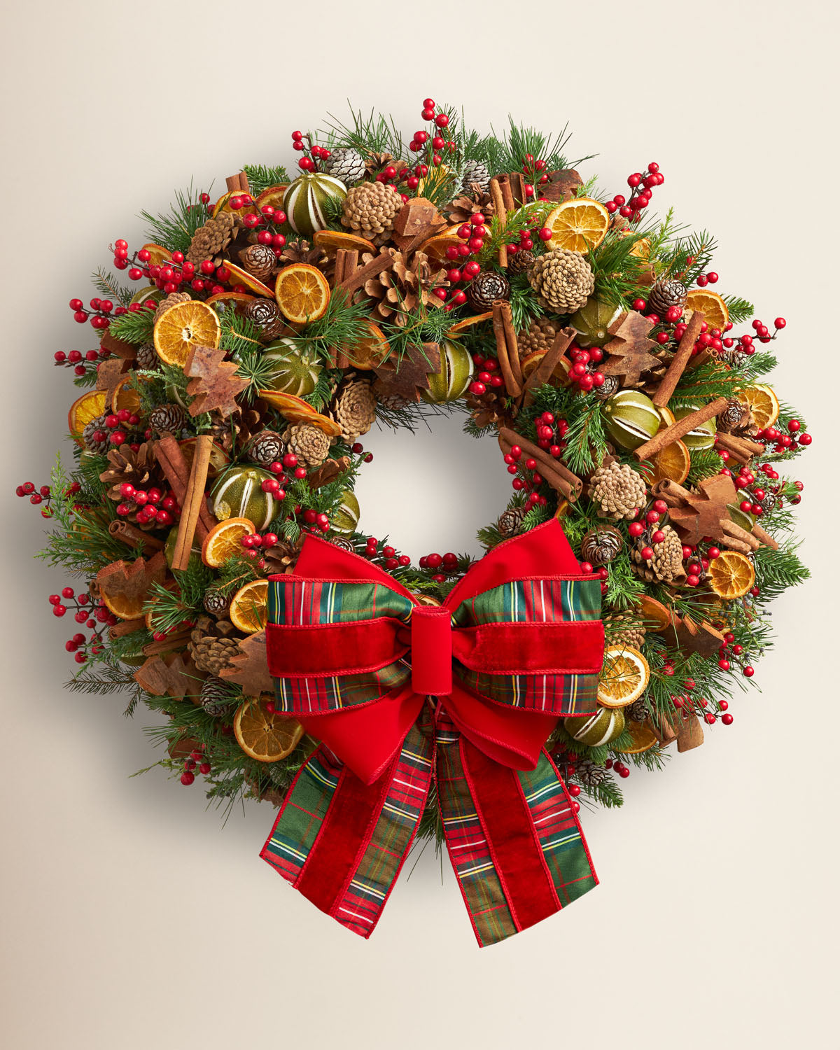 Christmas Door Wreath 'Countryside Christmas Charm'