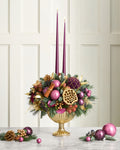 Gilded Sugarplum Candle Arrangement