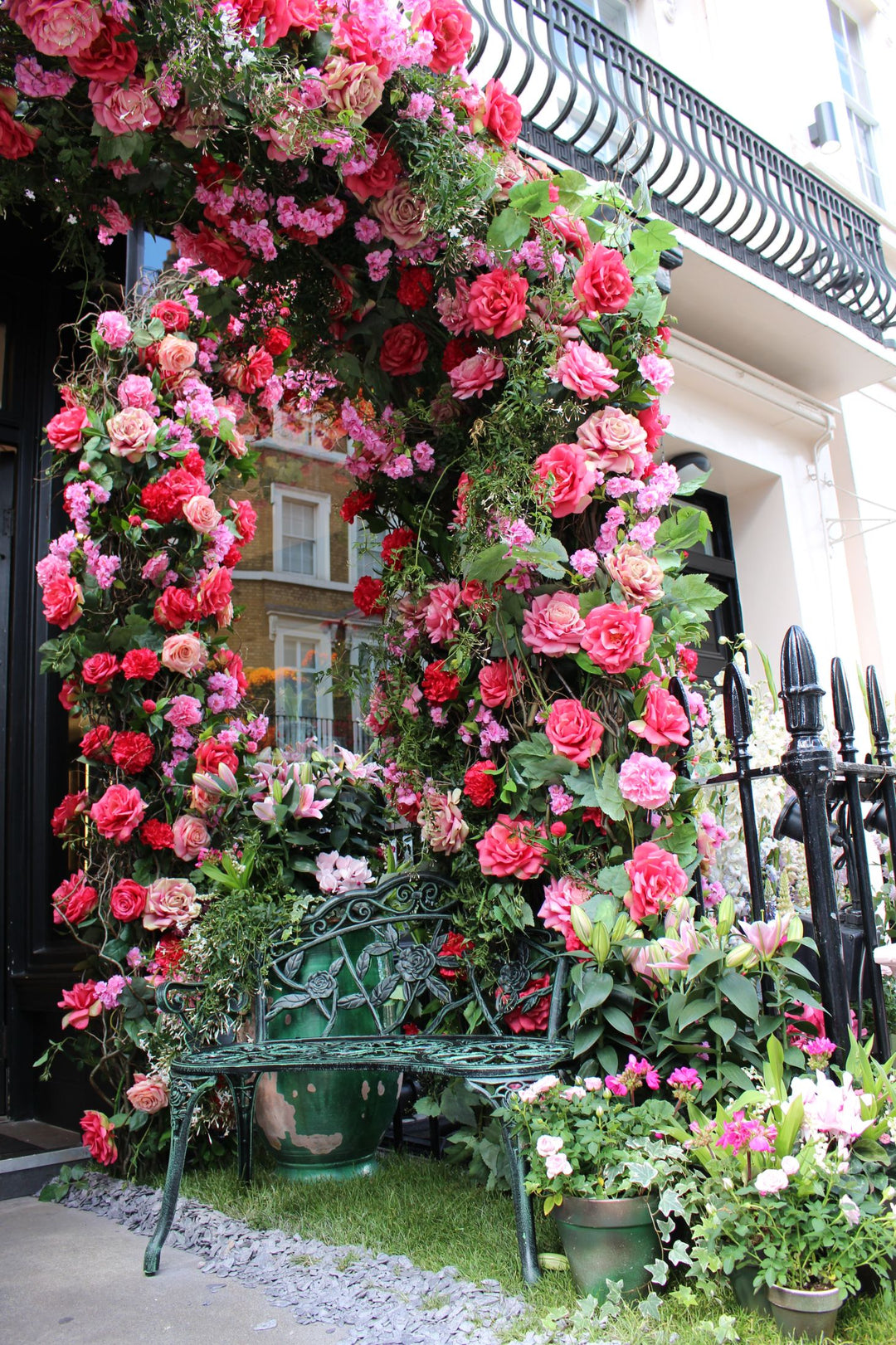 Belgravia Boutique adorned with a floral arch.