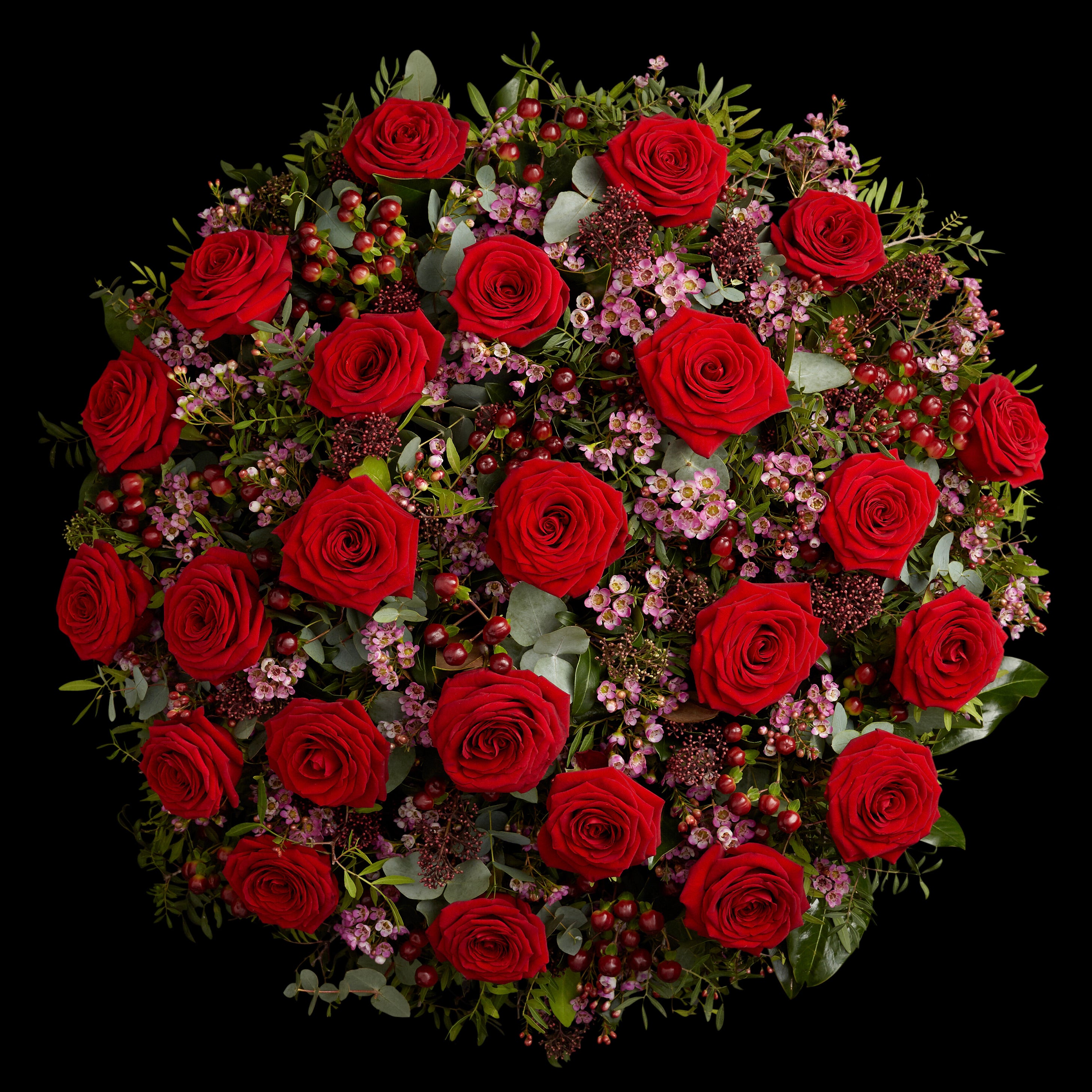 Medium Roses Medium Red Rose Bouquet – Neill Strain Floral Couture